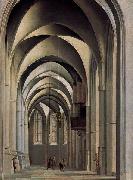 View of the ambulatory of the Grote or St. Bavokerk in Haarlem